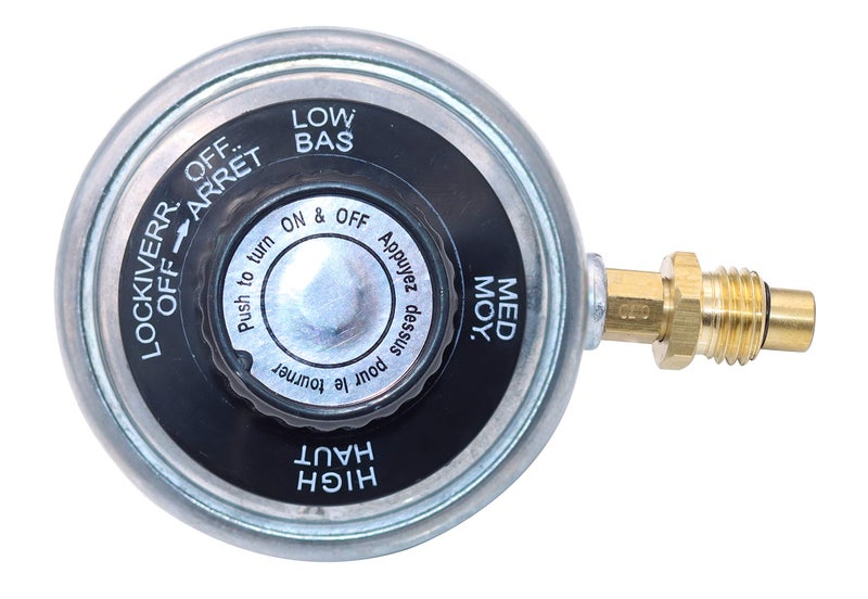 MeTer Star LPG 1 lb Adjustable Propane Gas Regulator Knob Pressure Relief Valve M12x1 Nozzle 0.7 mm - Image 3
